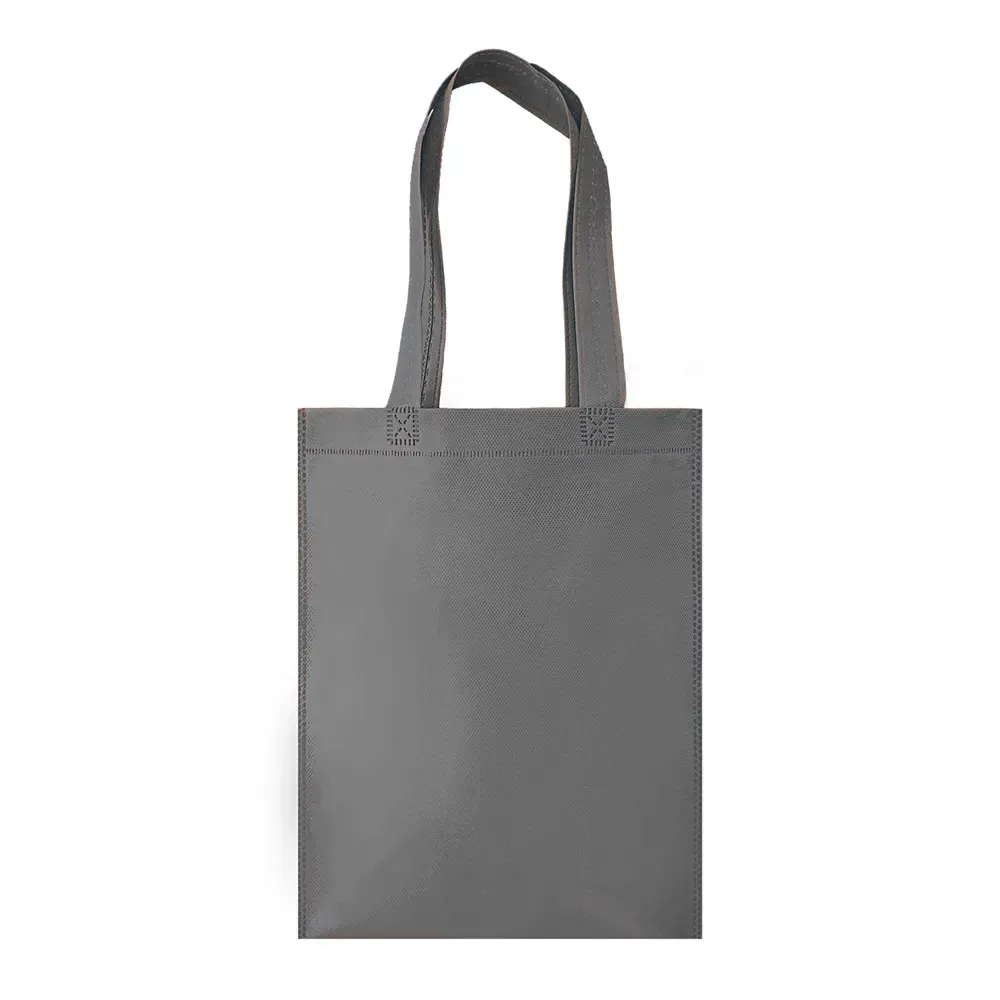 Sacola de TNT personalizada pequena, cor cinza