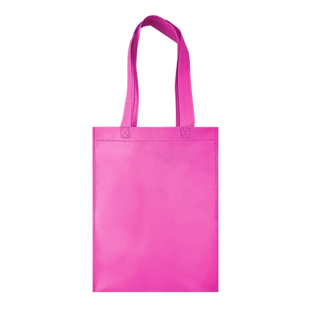 Sacola de TNT personalizada pequena, cor pink