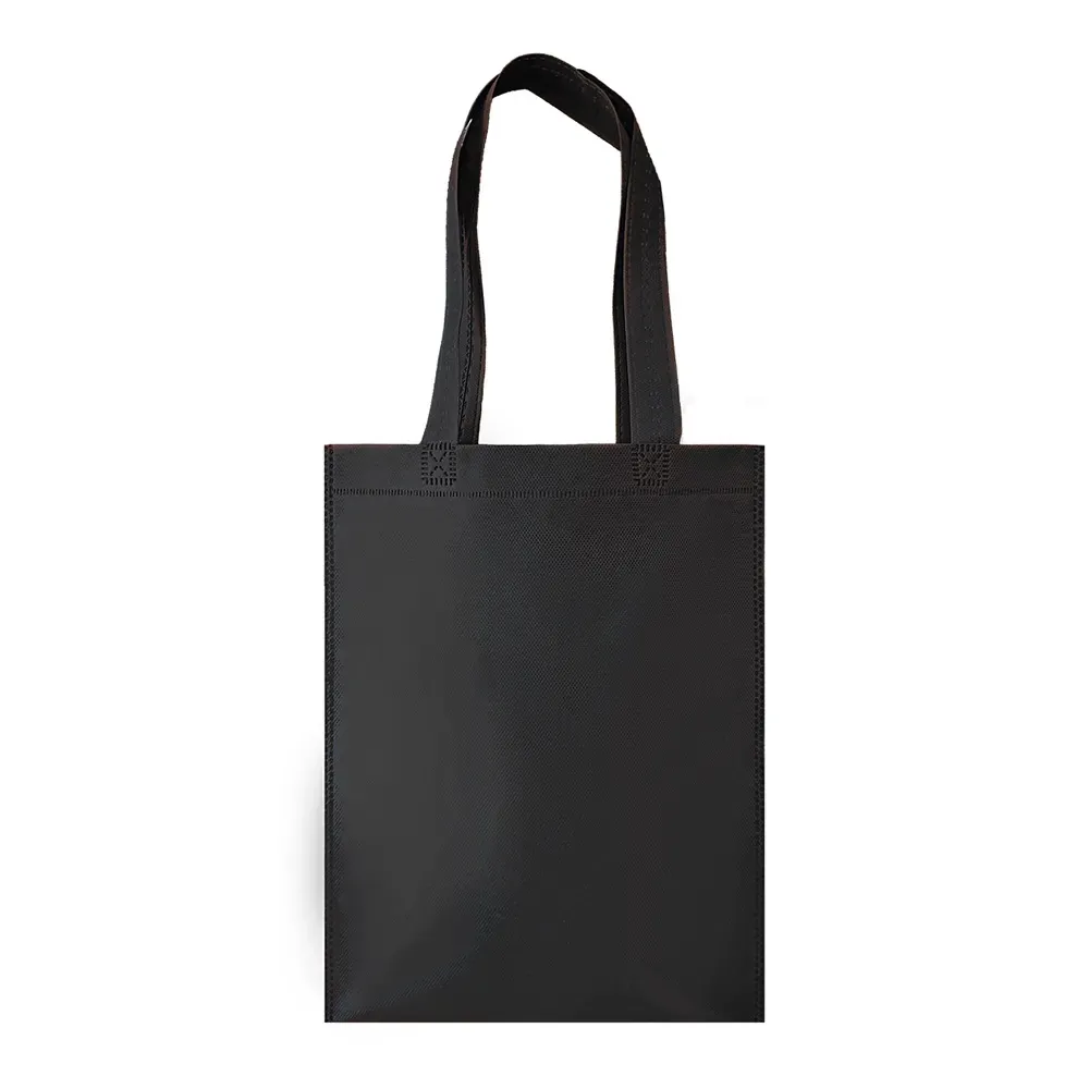 Sacola de TNT personalizada pequena, cor preta