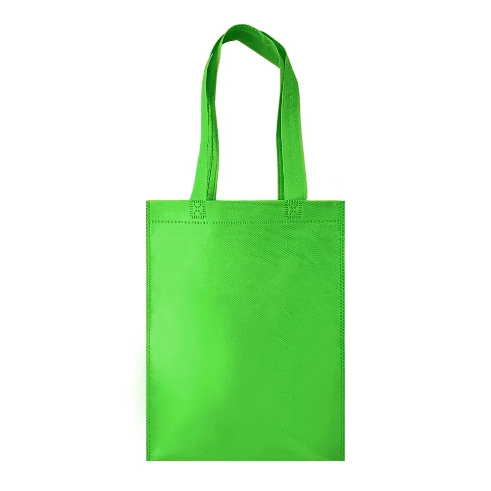 Sacola de TNT personalizada pequena, cor verde limão