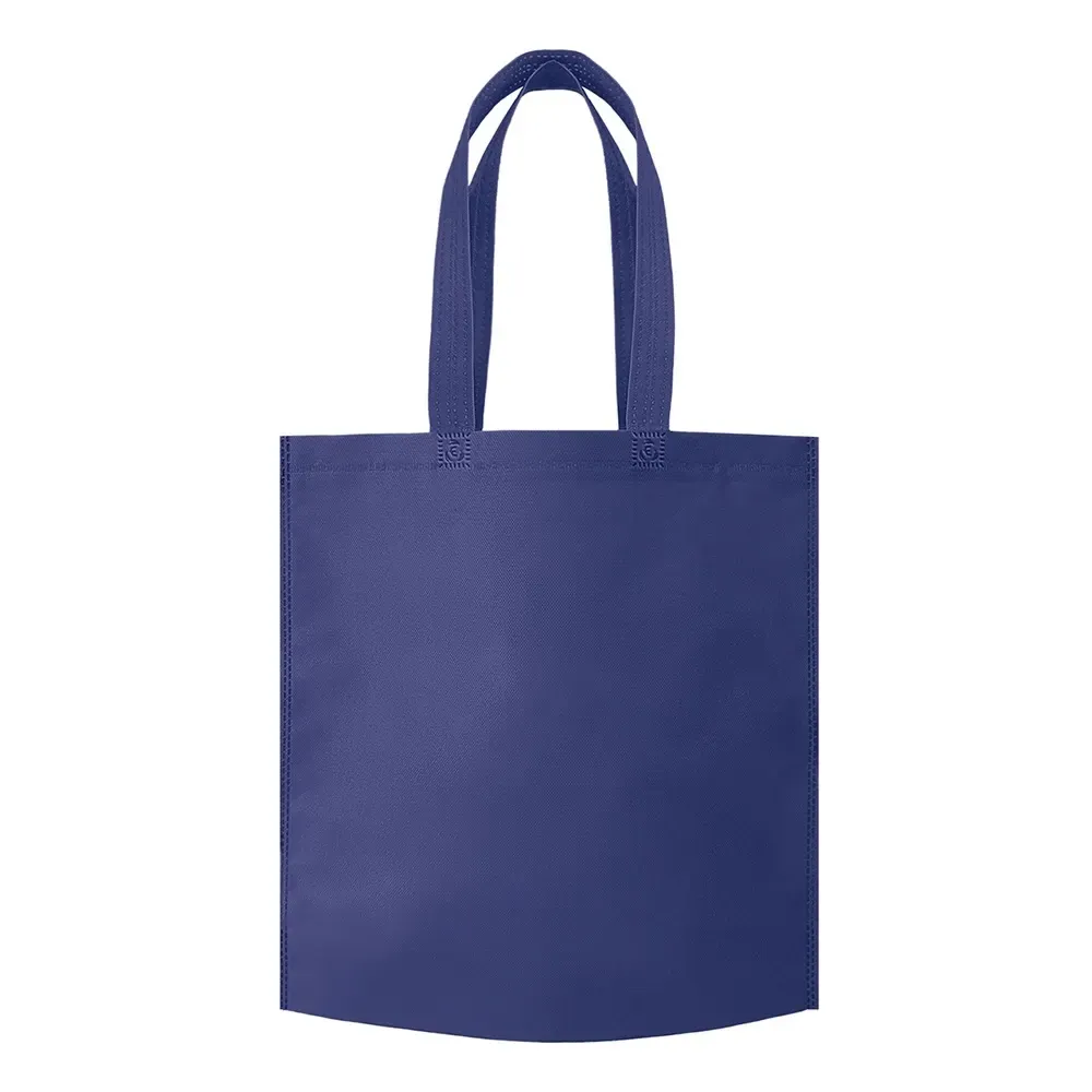 Sacola de TNT biodegradável personalizada grande, cor azul escuro