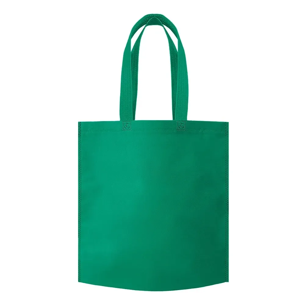 Sacola de TNT biodegradável personalizada grande, cor verde