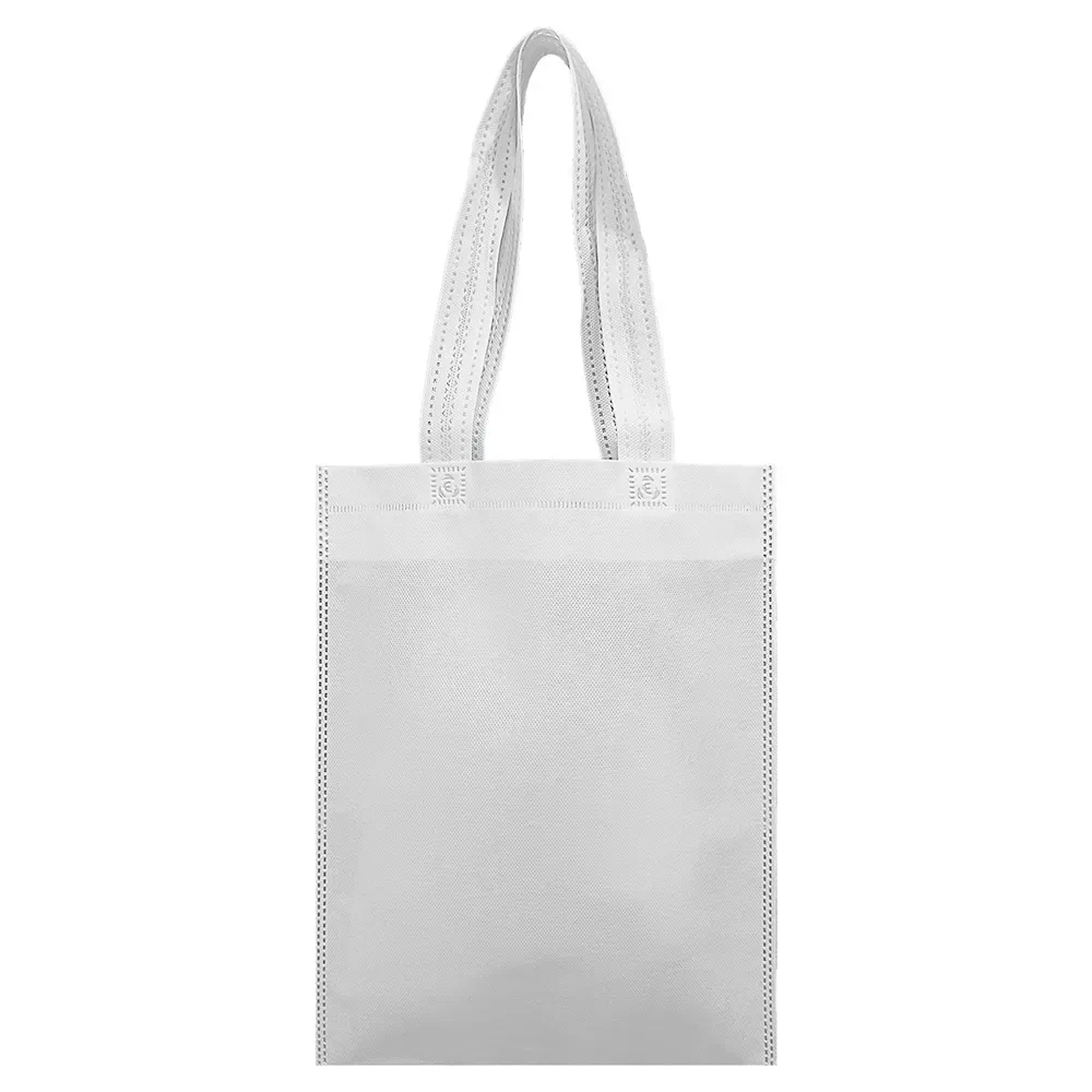 Sacola de TNT biodegradável personalizada, cor branca