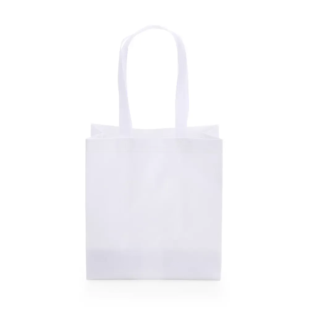 Sacola de TNT laminado personalizada, cor branca