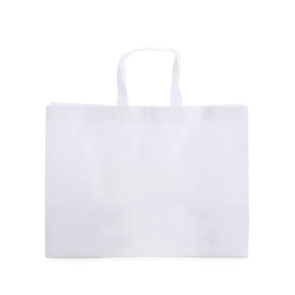 Sacola de TNT laminado personalizada grande, cor branca