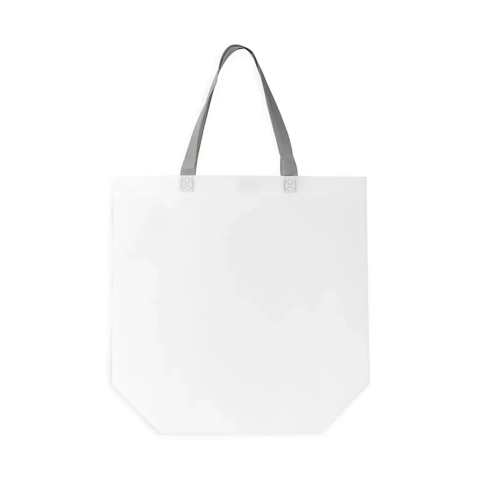 Sacola TNT laminada BOPP personalizada, cor branca