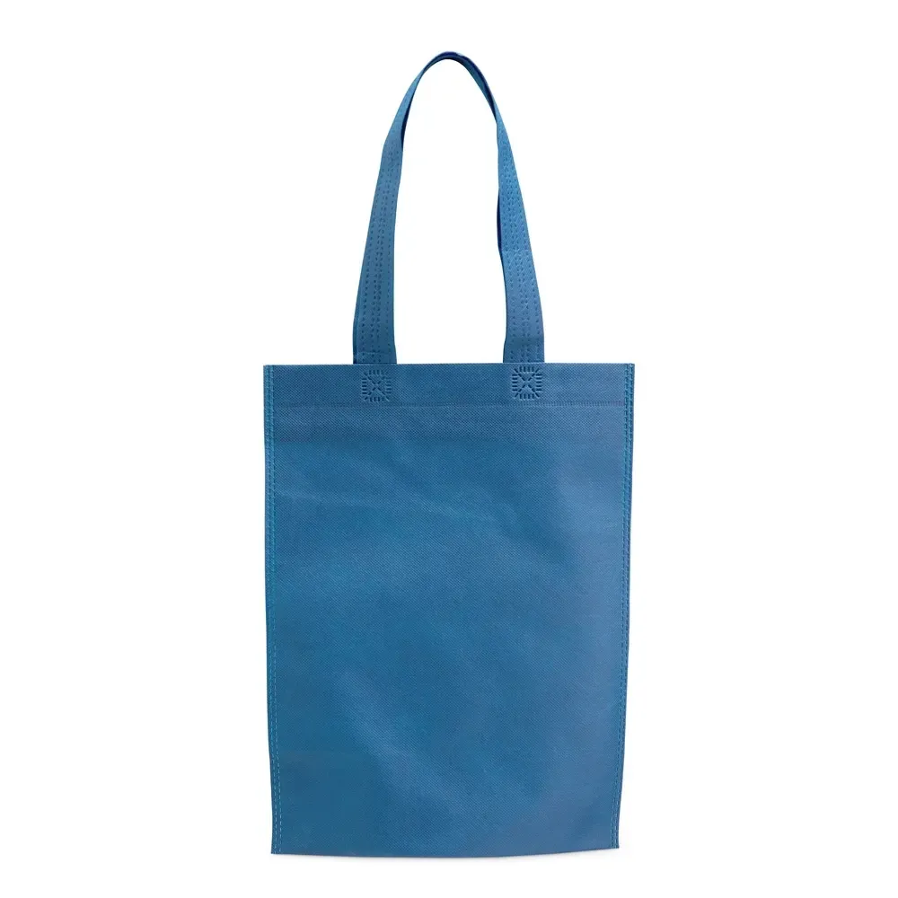 Sacola de TNT personalizada resistente à água, cor azul claro