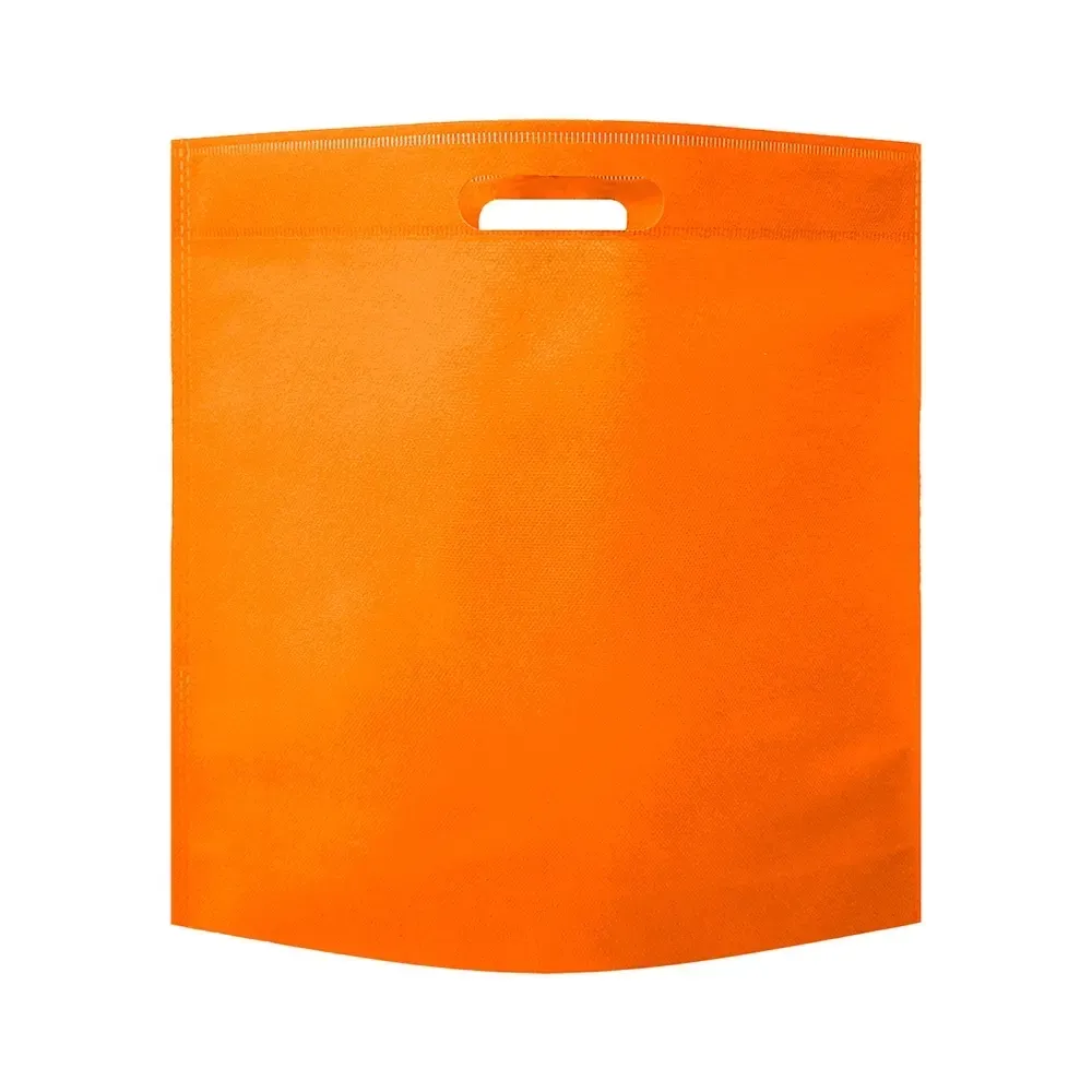 Sacola de TNT personalizada sem alça, cor laranja