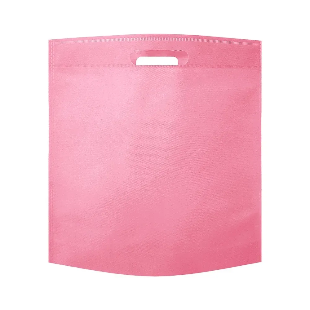 Sacola de TNT personalizada sem alça, cor rosa claro