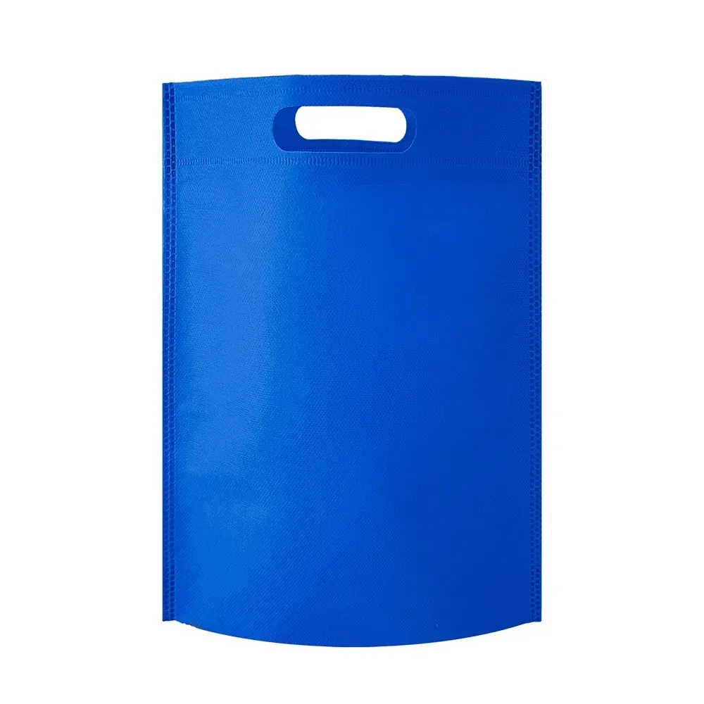 Sacola de TNT personalizada sem alça, tamanho pequeno, cor azul royal