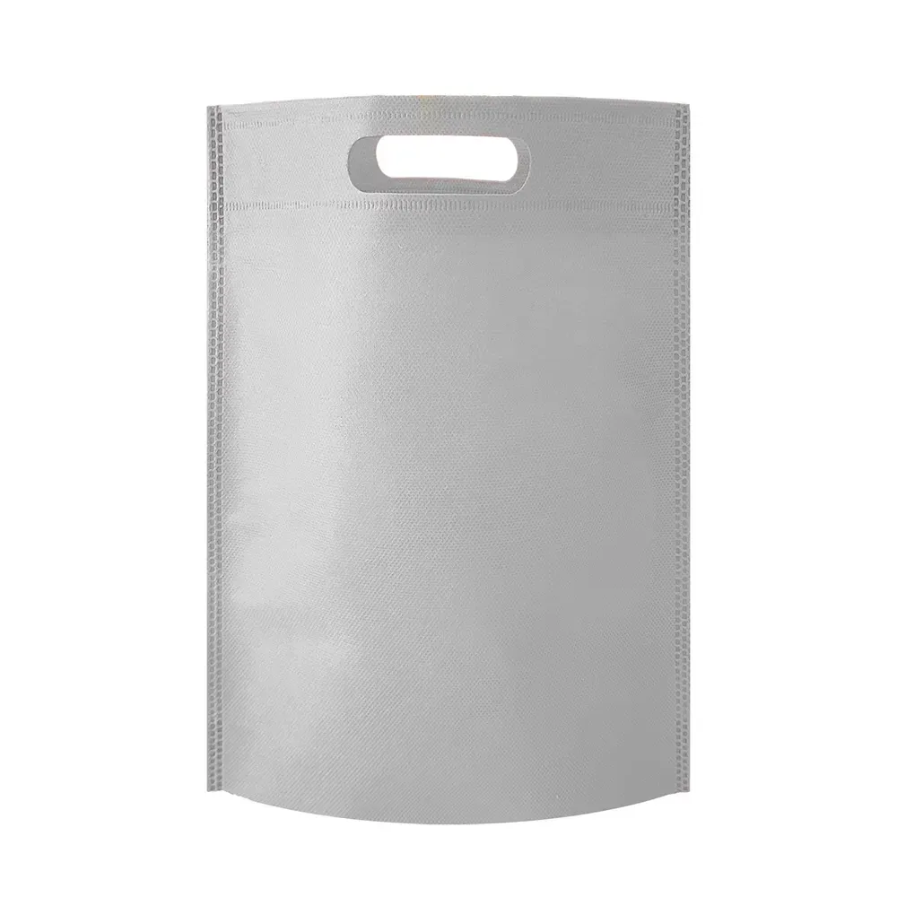 Sacola de TNT personalizada sem alça, tamanho pequeno, cor branca