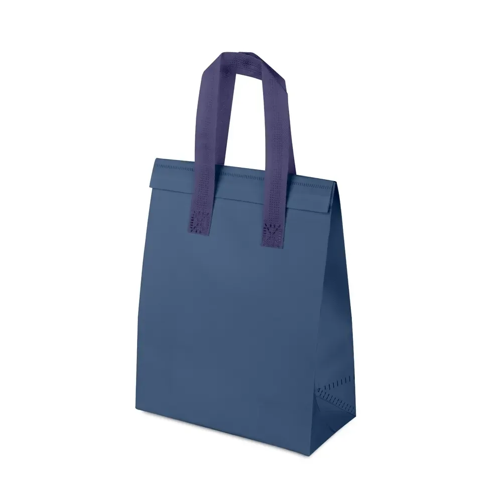 Sacola térmica em TNT personalizada 10 litros, cor azul escuro