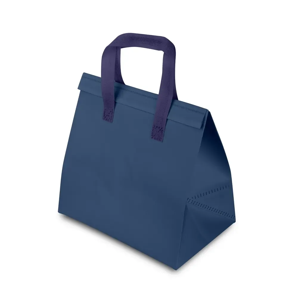 Sacola térmica em TNT personalizada 15 litros, cor azul escuro