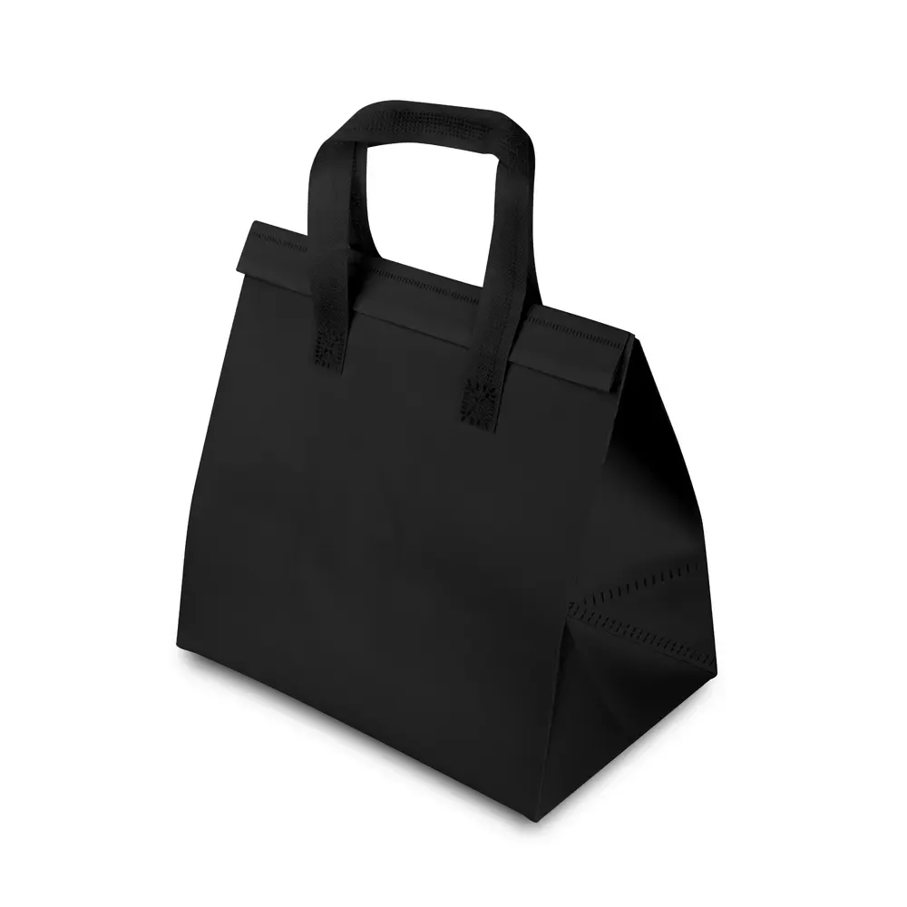 Sacola térmica em TNT personalizada 15 litros, cor preta