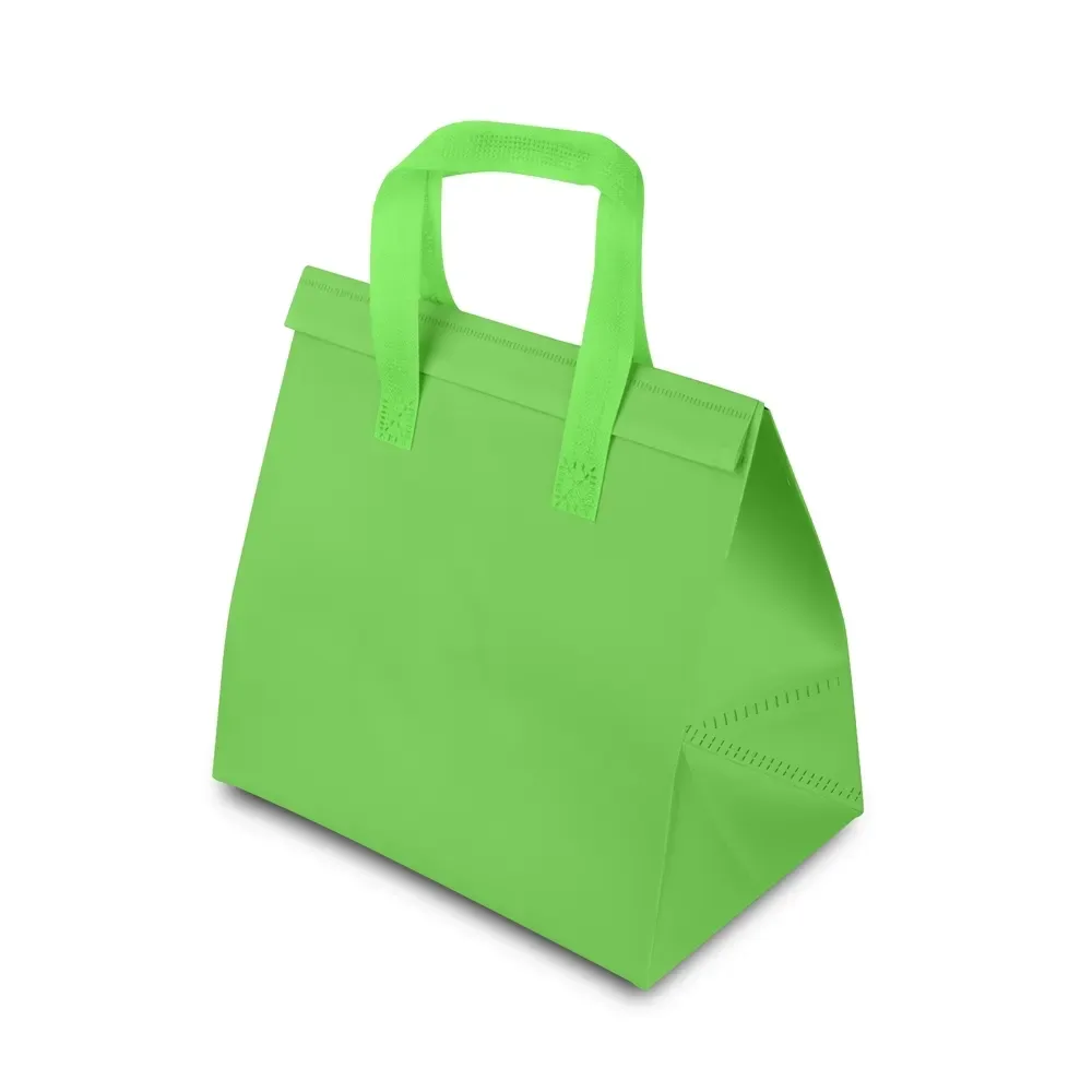 Sacola térmica em TNT personalizada 15 litros, cor verde