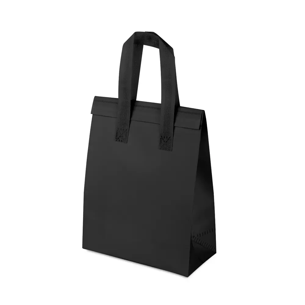 Sacola térmica em TNT personalizada 5 litros, cor preta