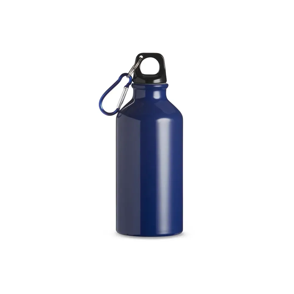 Squeeze de alumínio 420ml com mosquetão azul escuro