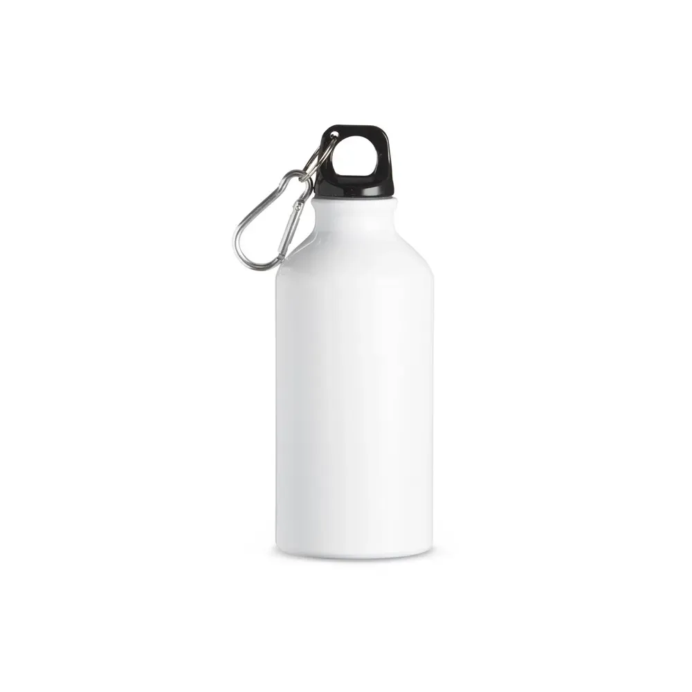 Squeeze de alumínio 420ml com mosquetão branco
