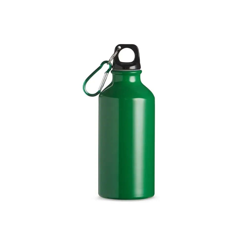 Squeeze de alumínio 420ml com mosquetão verde