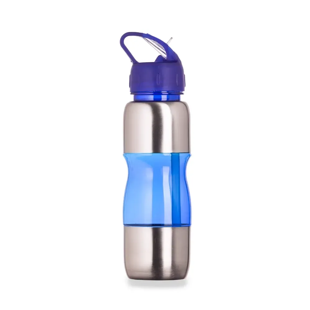Squeeze de alumínio 600ml personalizado azul