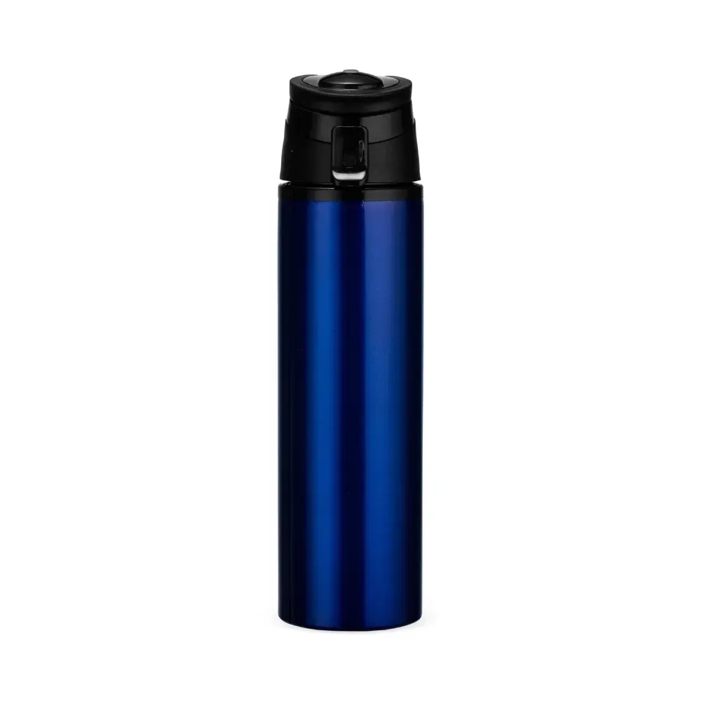 Squeeze de alumínio 650ml com alça retrátil azul