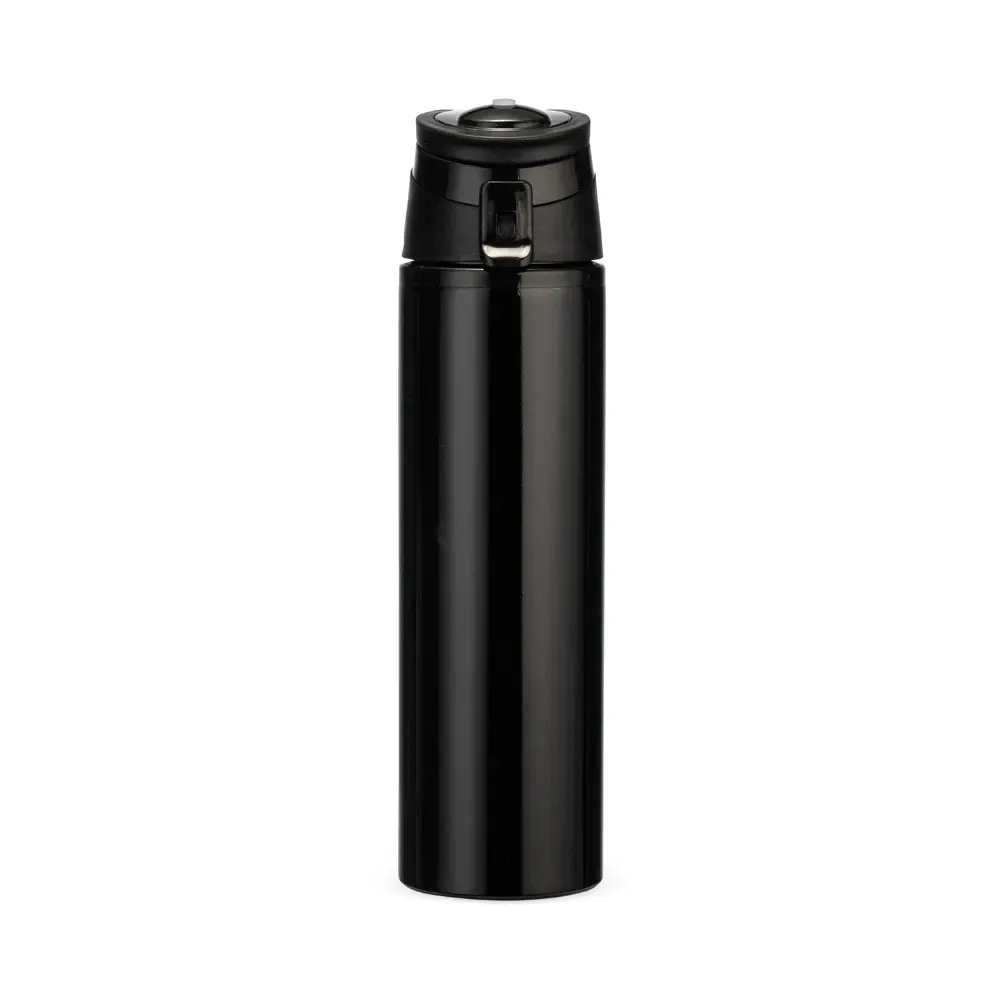 Squeeze de alumínio 650ml com alça retrátil preto