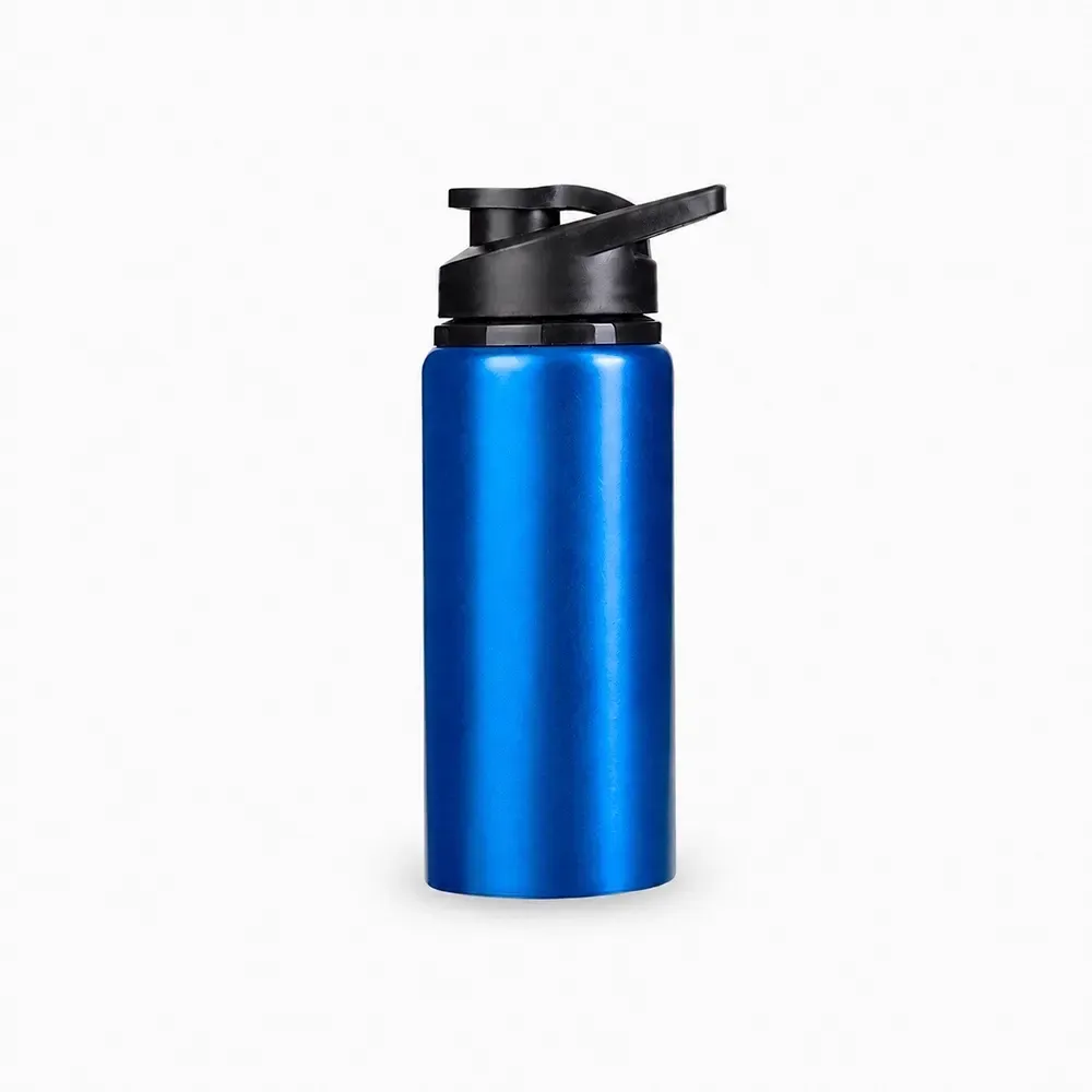Squeeze de alumínio 650ml acabamento brilhante azul