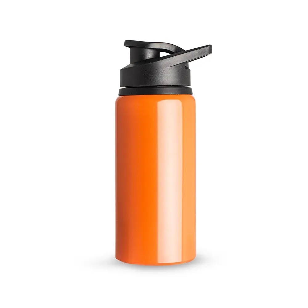 Squeeze de alumínio 650ml acabamento brilhante laranja