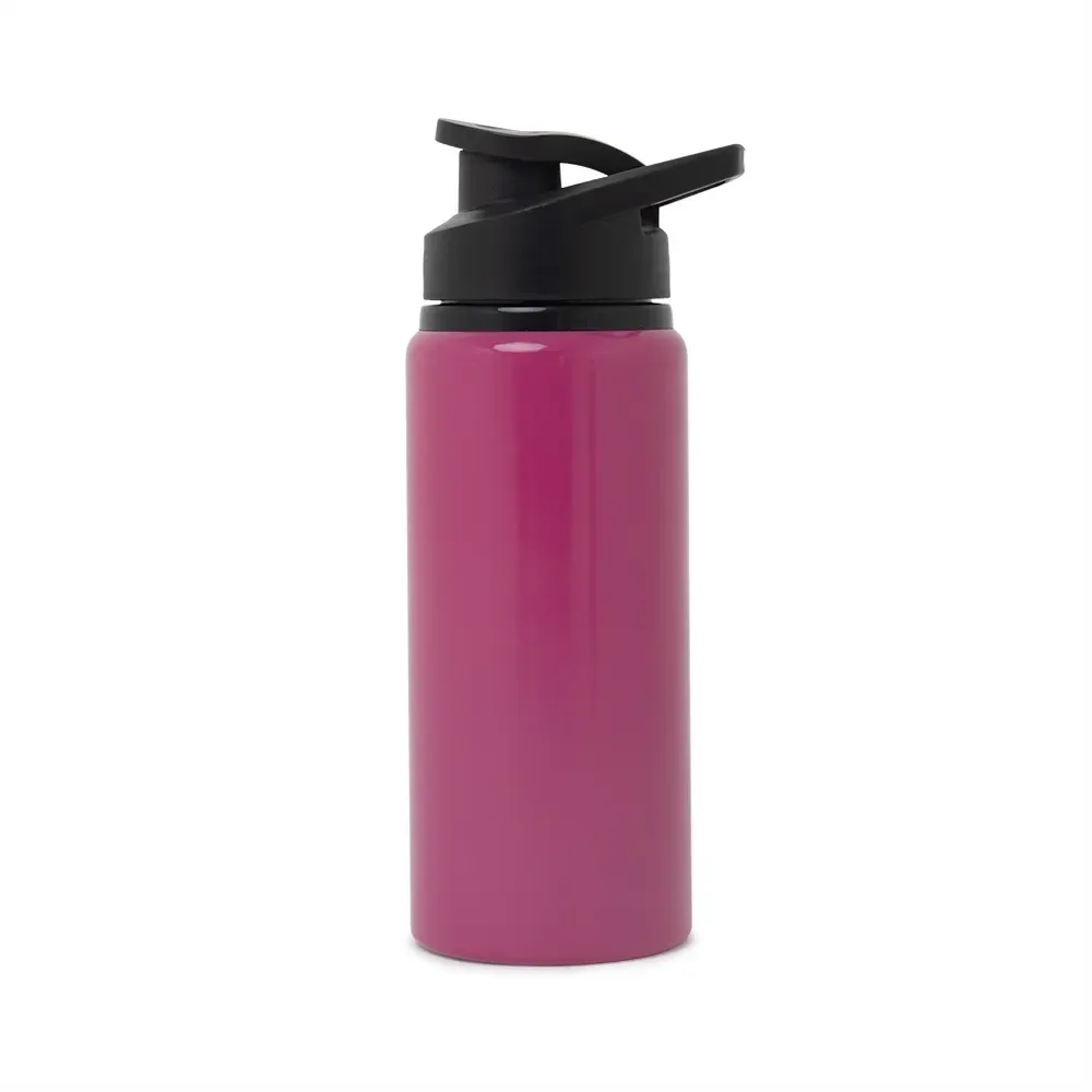 Squeeze de alumínio 650ml acabamento brilhante rosa escuro