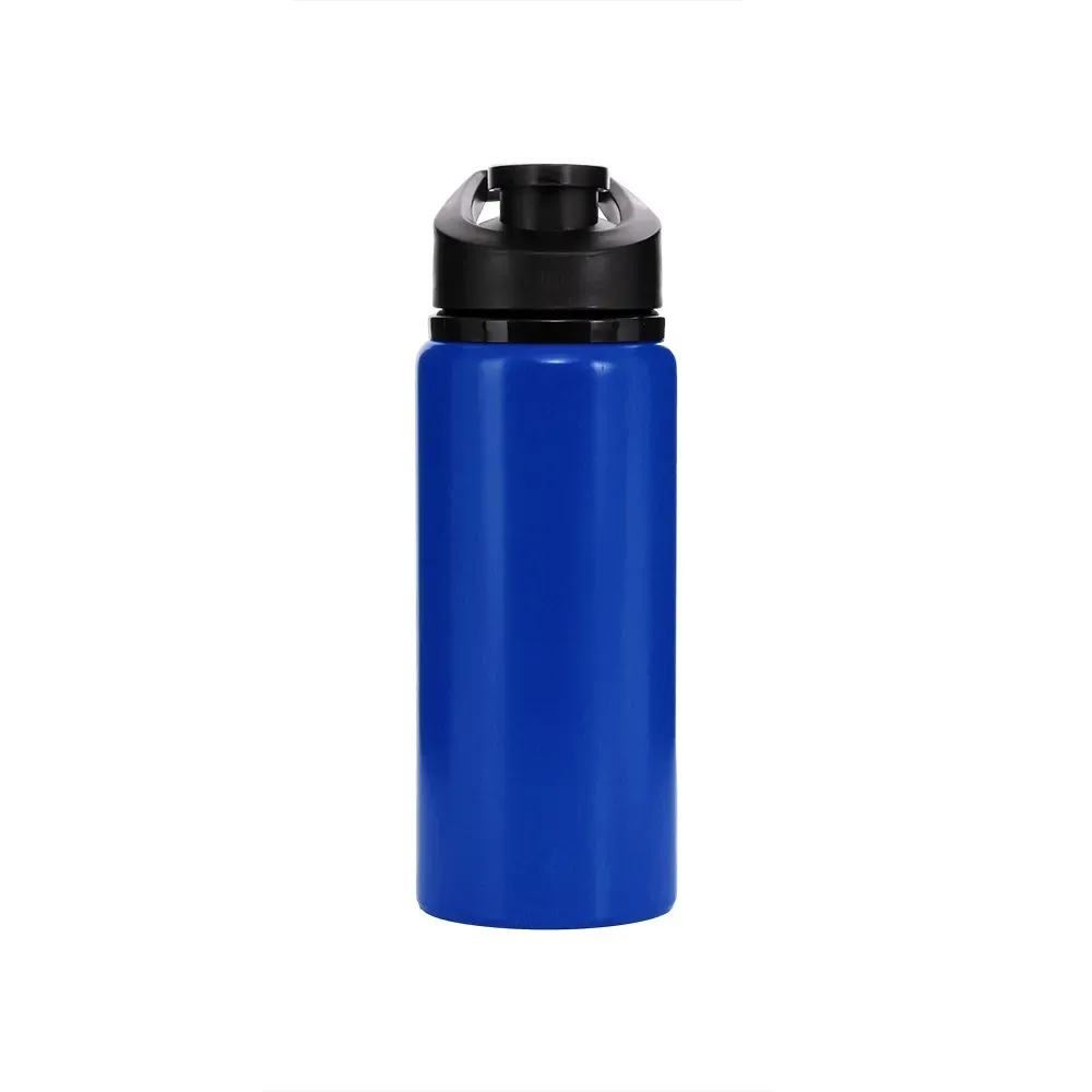 Squeeze de alumínio 650ml acabamento fosco leitoso azul