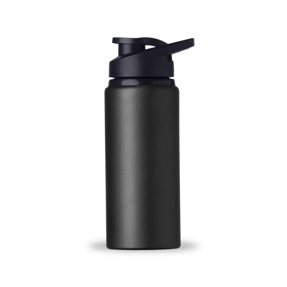 Squeeze de alumínio 650ml acabamento fosco preto