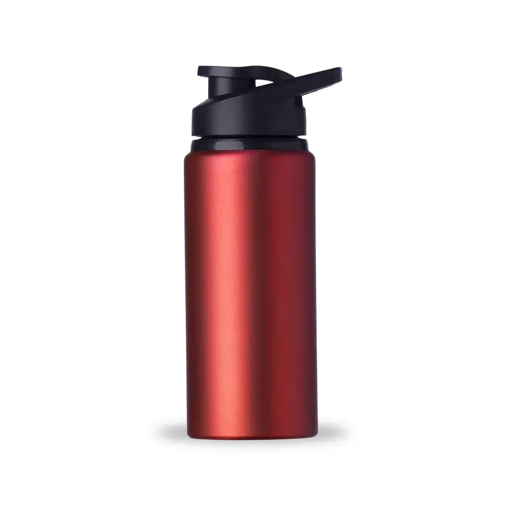 Squeeze de alumínio 650ml acabamento fosco vermelho