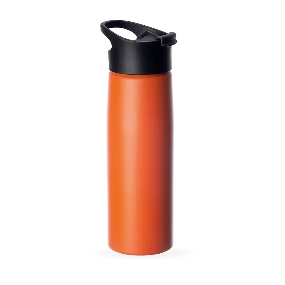 Squeeze alumínio personalizado 750ml, laranja claro