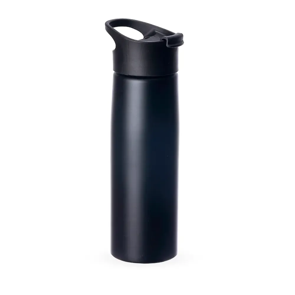 Squeeze alumínio personalizado 750ml, preto