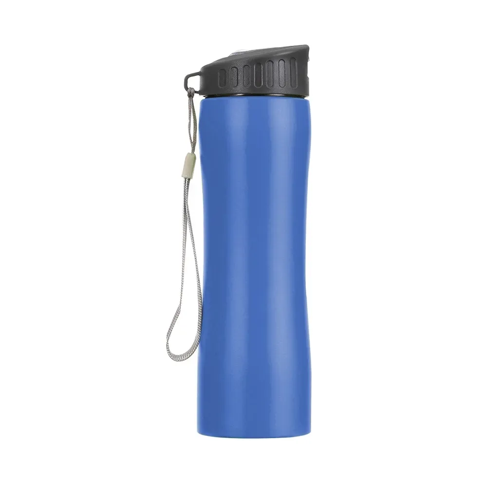 Squeeze inox personalizado 600ml, azul escuro