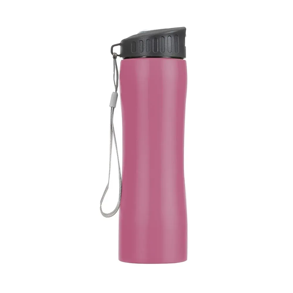 Squeeze inox personalizado 600ml, rosa