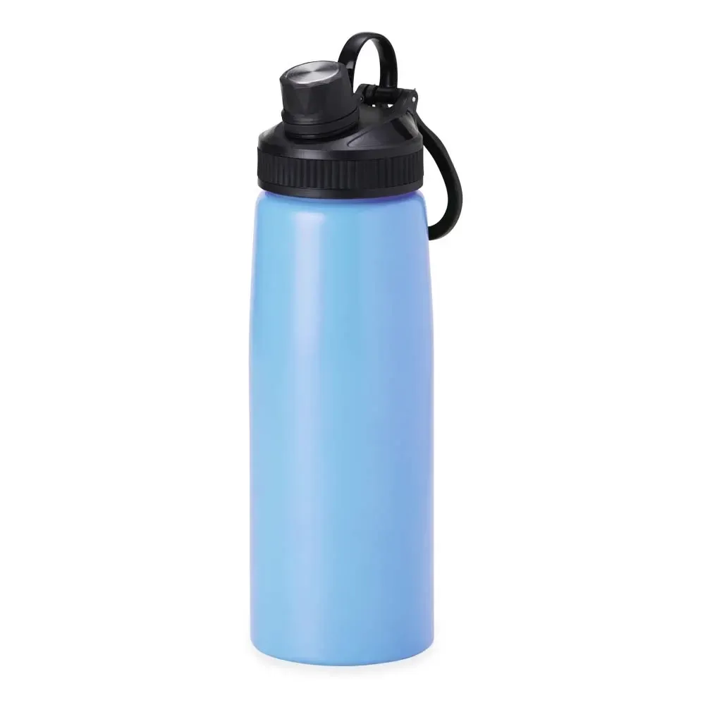 Squeeze inox personalizado 900ml, azul claro