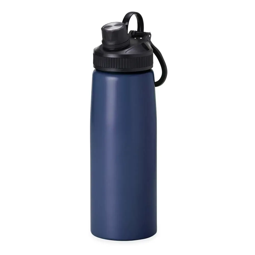 Squeeze inox personalizado 900ml, azul escuro