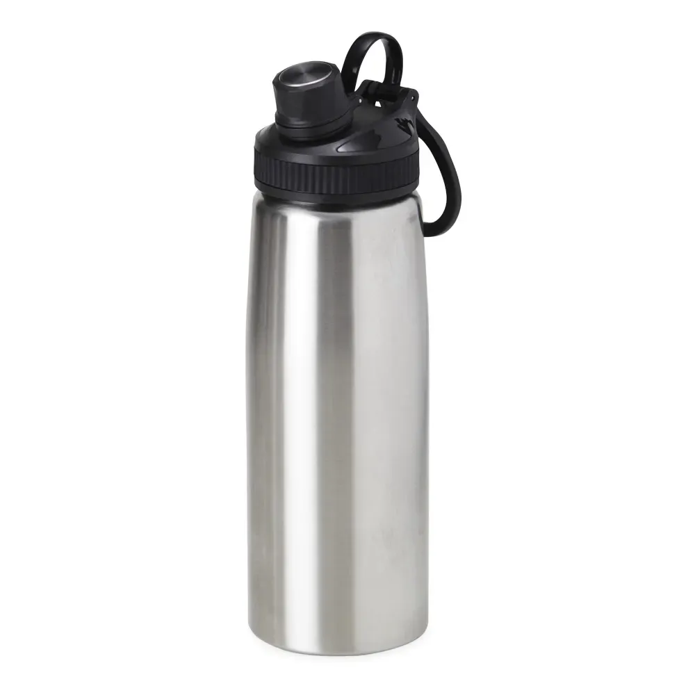 Squeeze inox personalizado 900ml, acabamento inox