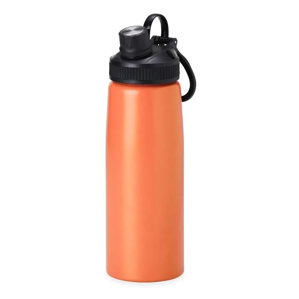 Squeeze inox personalizado 900ml, laranja