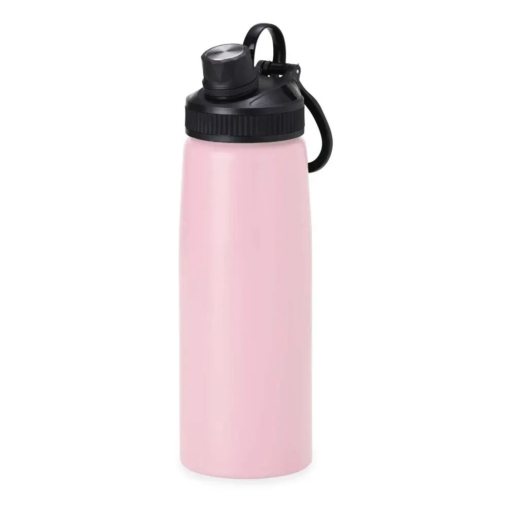 Squeeze inox personalizado 900ml, rosa claro