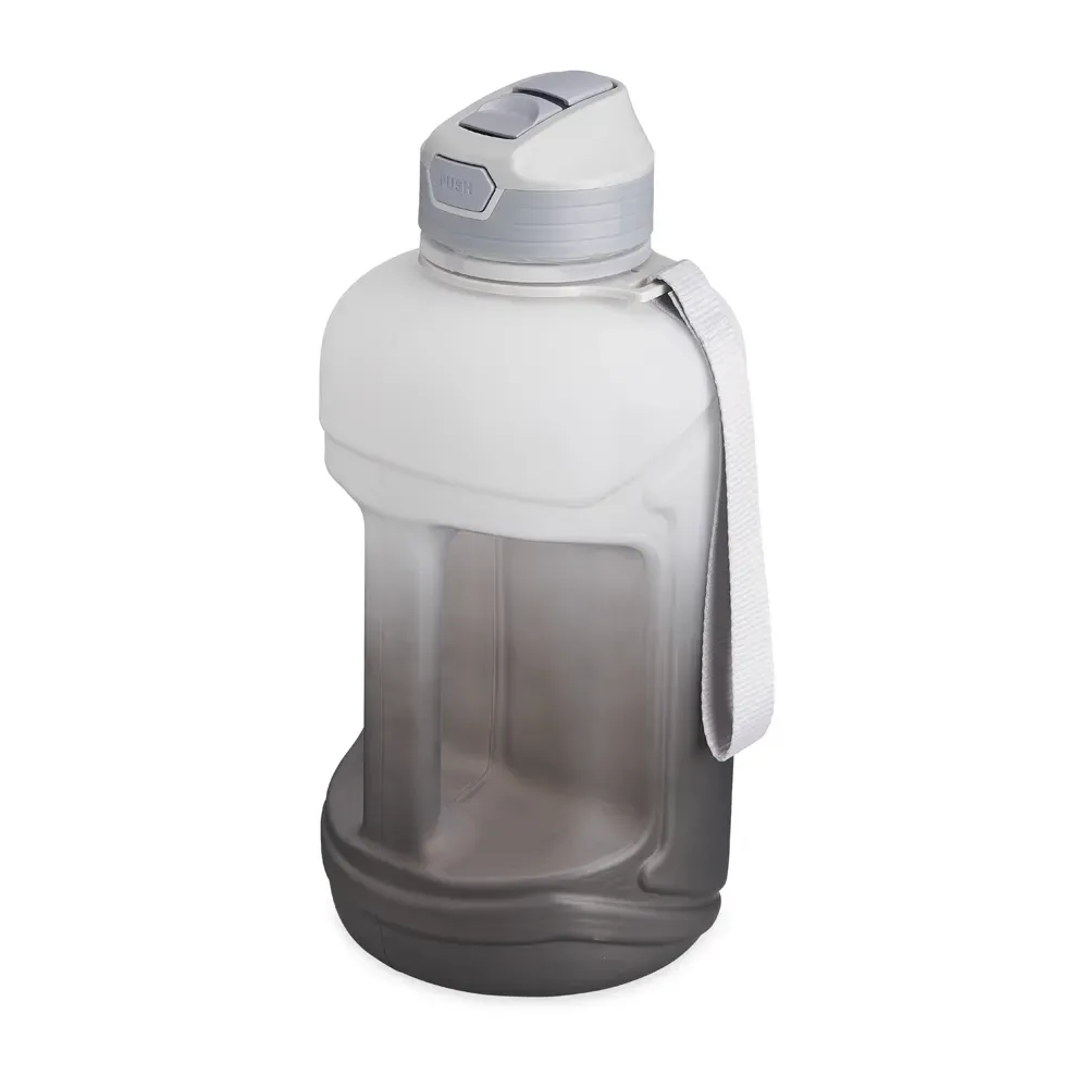 Squeeze PETG 2,2 litros com bico flip personalizado, cinza