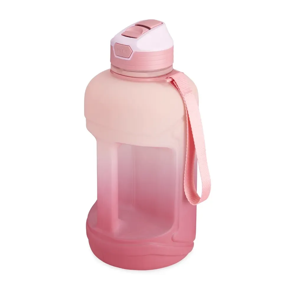 Squeeze PETG 2,2 litros com bico flip personalizado, rosa claro