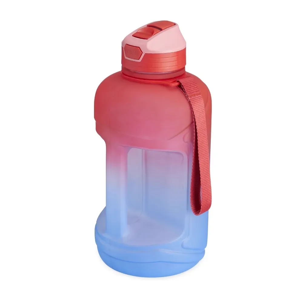 Squeeze PETG 2,2 litros com bico flip personalizado, vermelho