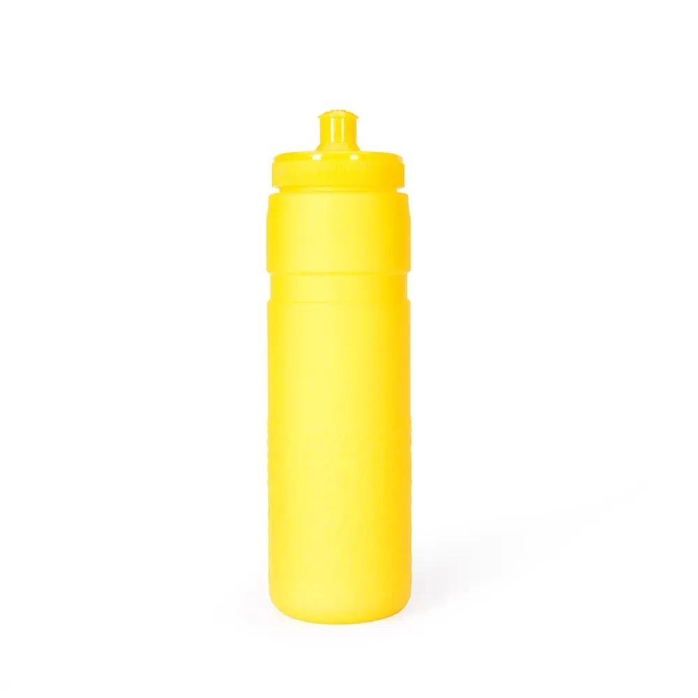 Squeeze PEVA parede dupla personalizado 500ml, amarelo