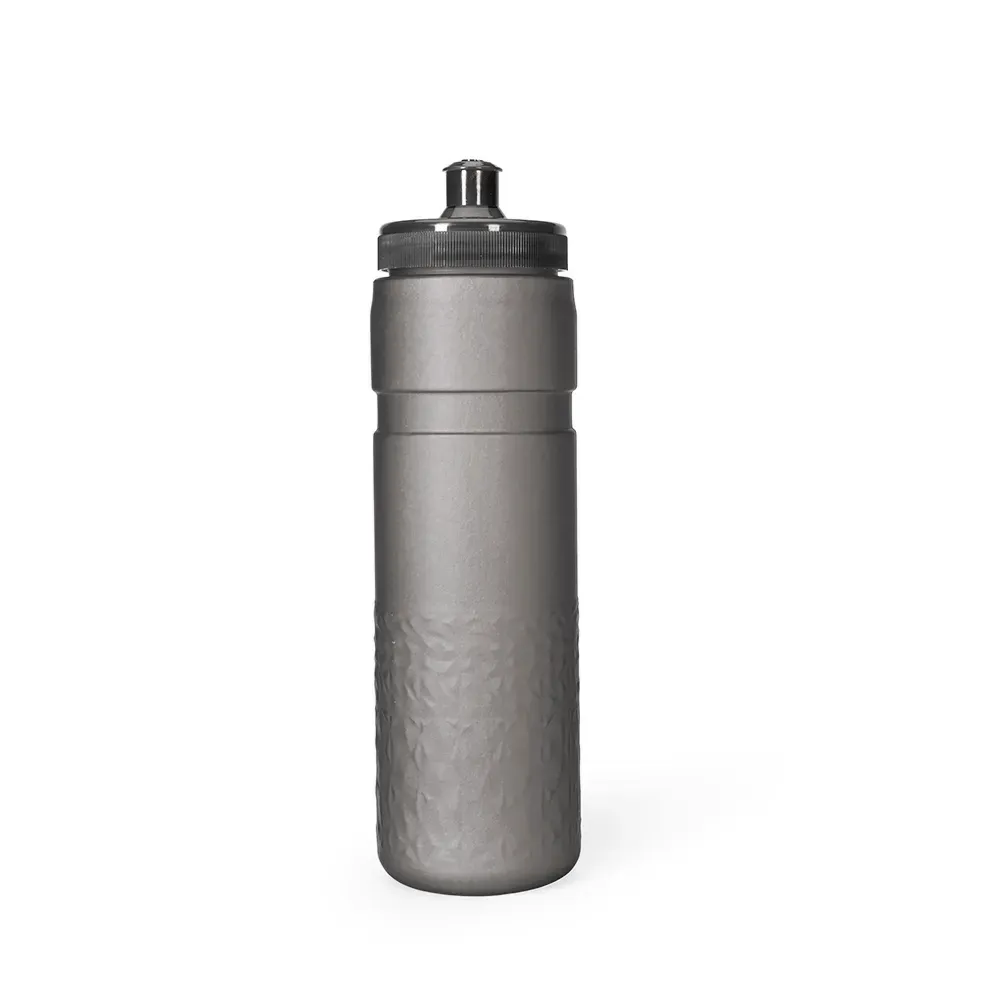 Squeeze PEVA parede dupla personalizado 500ml, preto