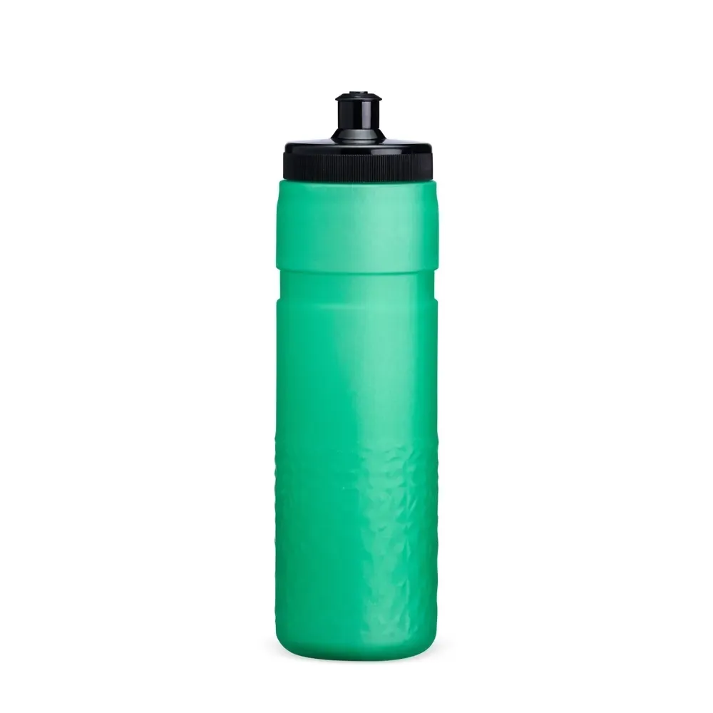 Squeeze PEVA parede dupla personalizado 500ml, verde com preto