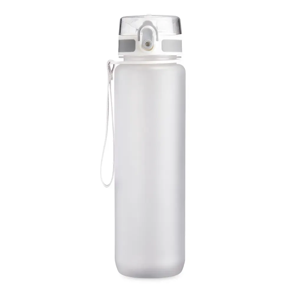 Squeeze plástico personalizado 1 litro com acionamento automático, branco
