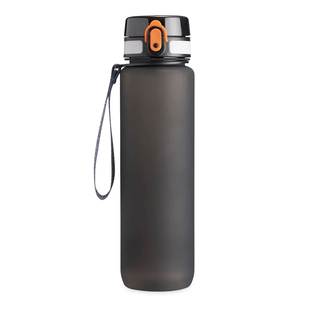 Squeeze plástico personalizado 1 litro com acionamento automático, preto