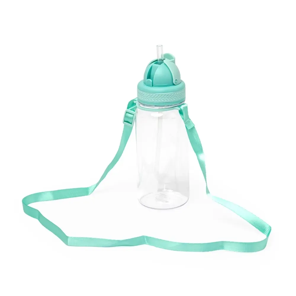 Mini squeeze plástico personalizado 420ml, verde claro
